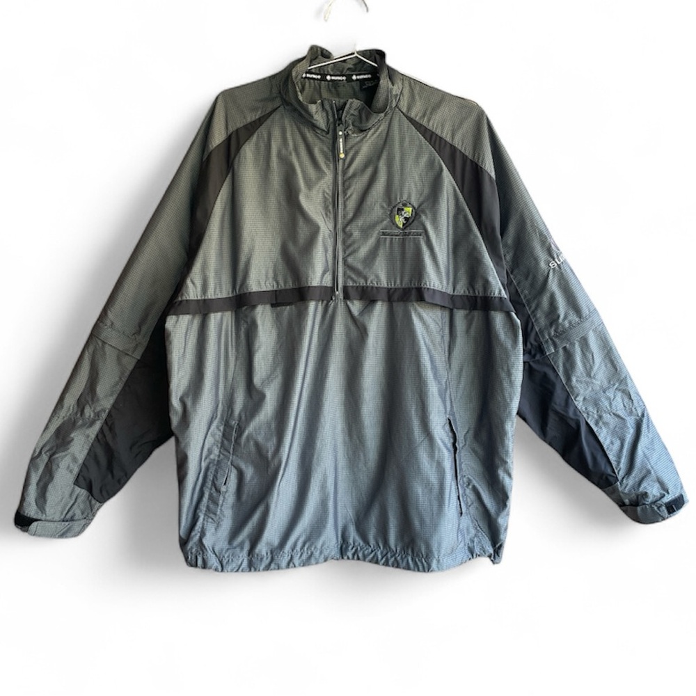 Sunice Men’s 2-in-1 Golf Jacket Gray Zip-Off Sleeves Windbreaker Half Zip XL